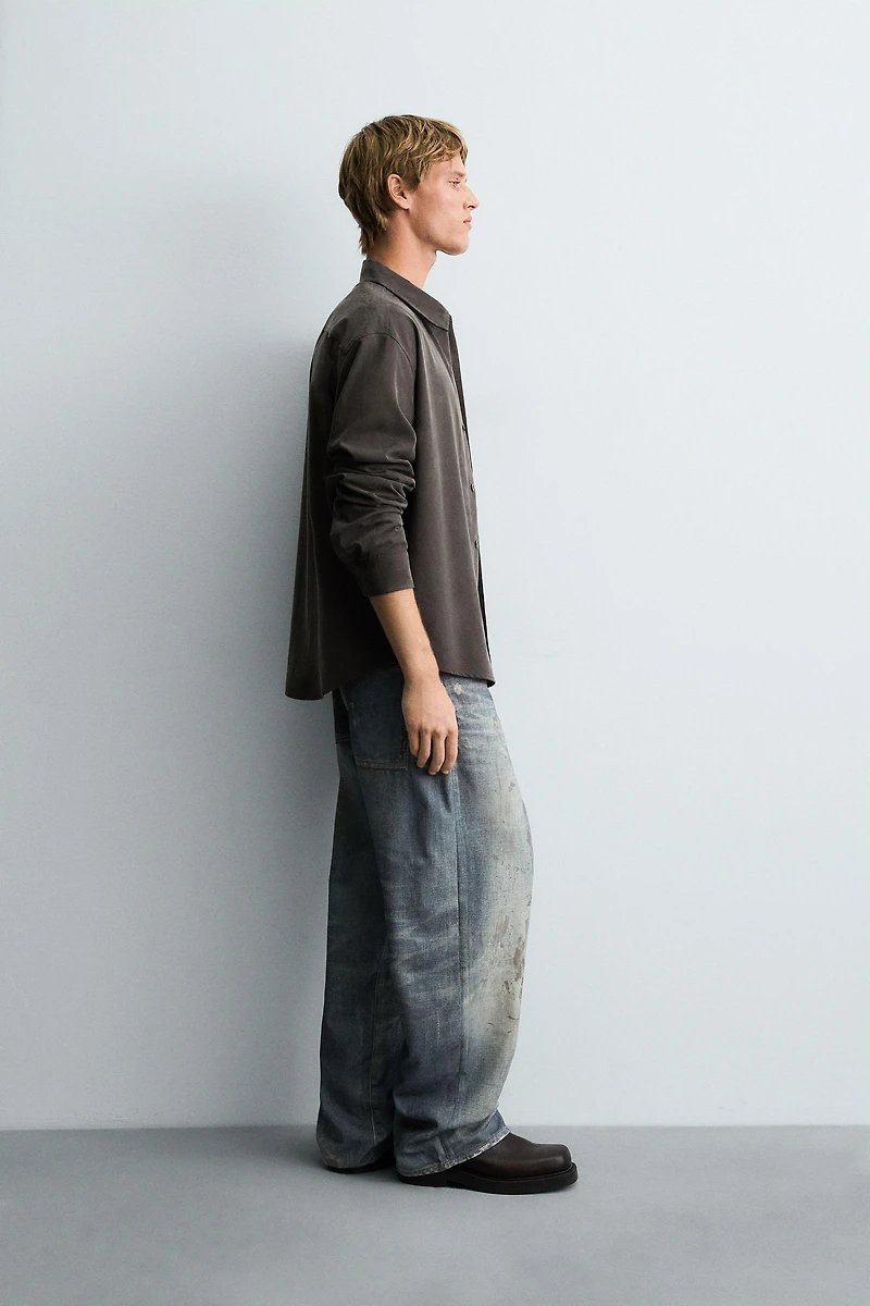 RELAXED FIT FLOWY SHIRT