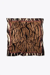 ANIMAL PRINT VISCOSE SCARF