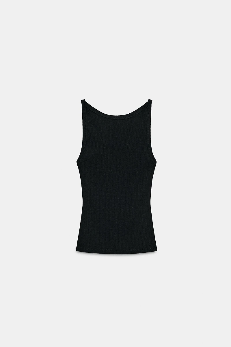 HALTER RIB TOP