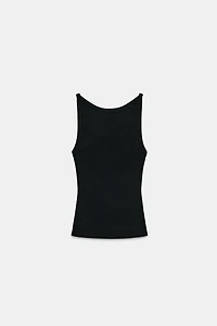 HALTER RIB TOP
