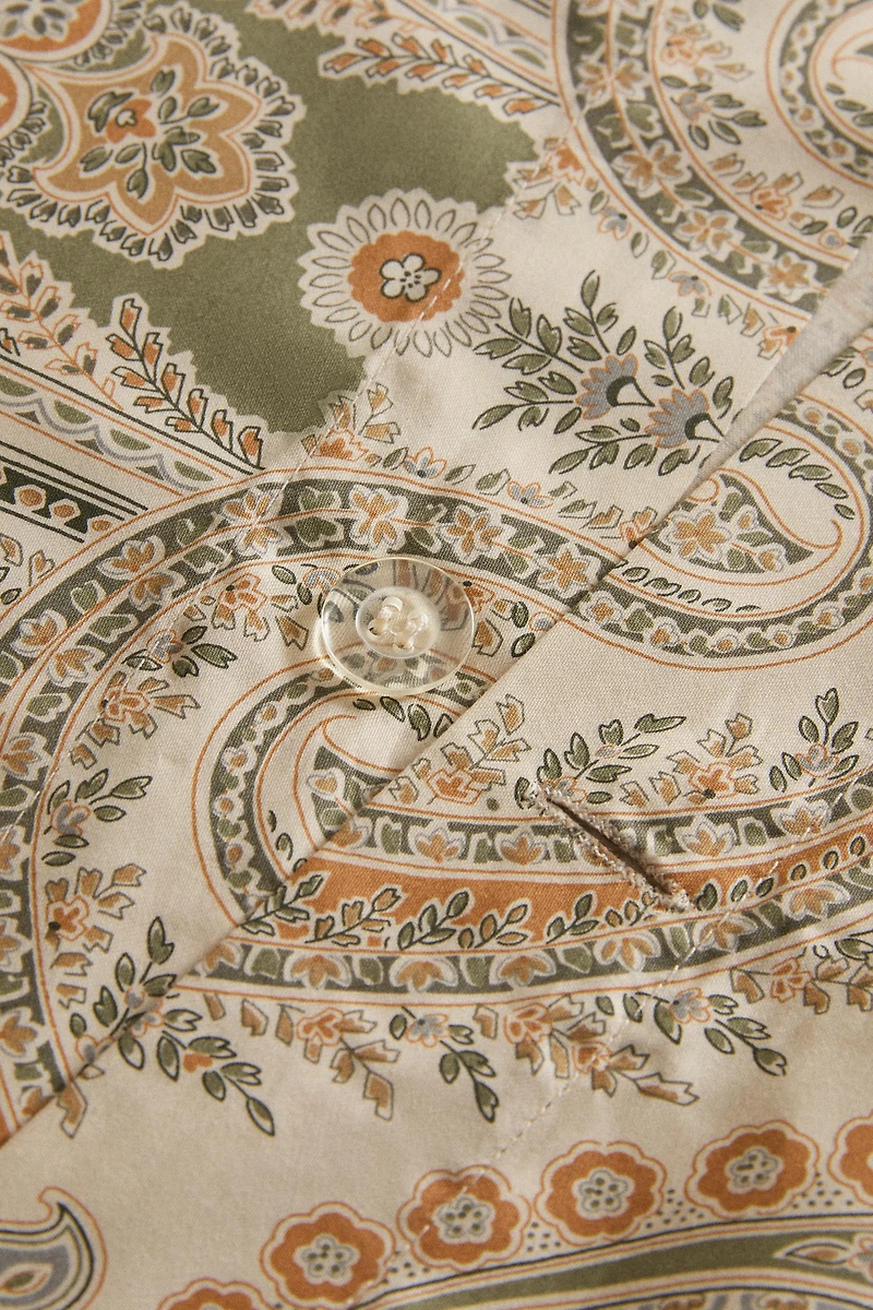 PAISLEY SATEEN DUVET COVER (300 THREAD COUNT)