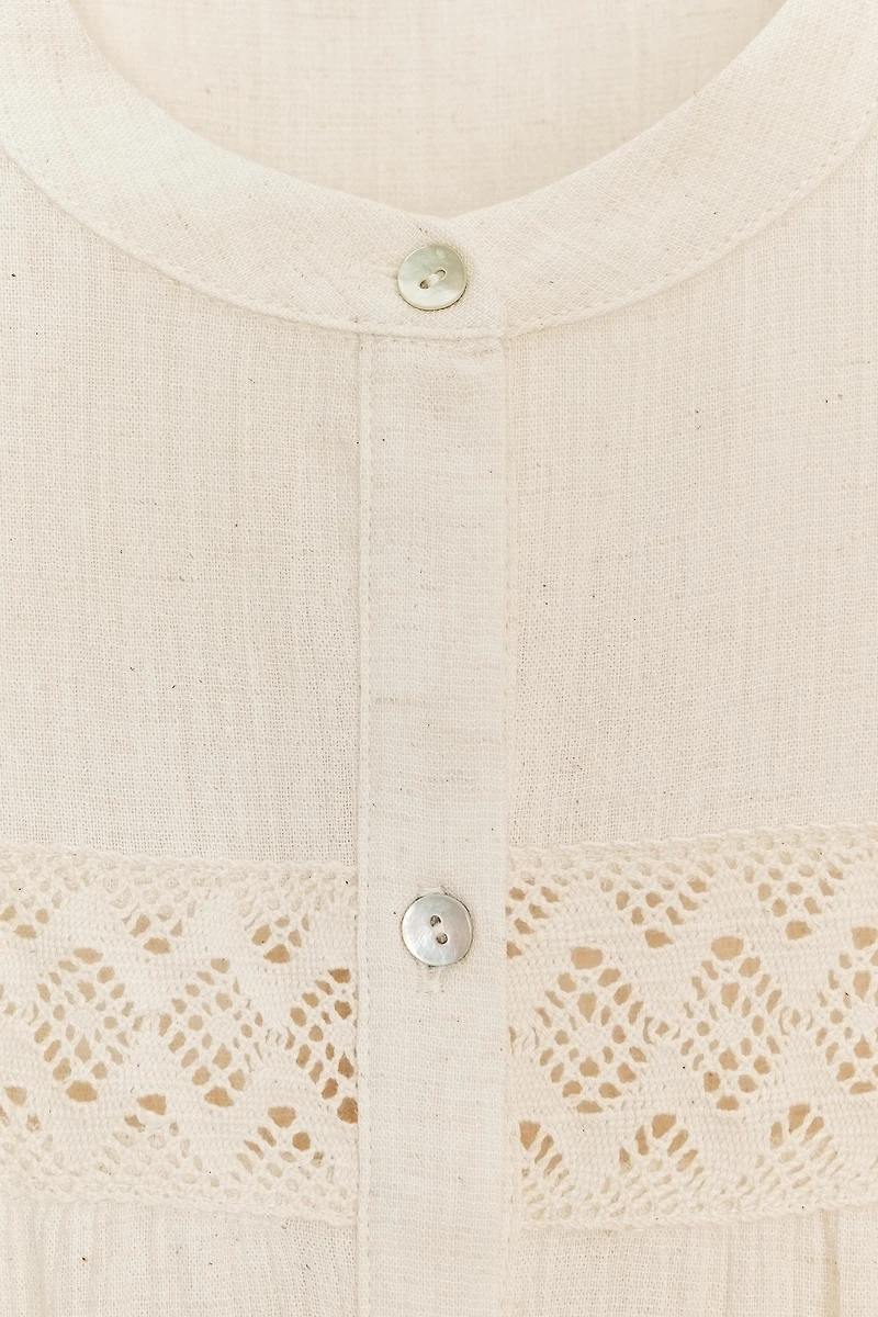 TOP RUSTIQUE CROCHET ENTRE-DEUX