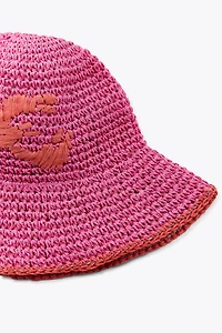 LOBSTER BRAIDED BUCKET HAT