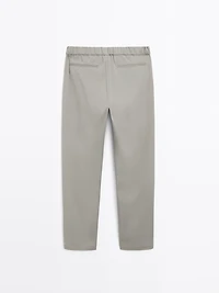 Cotton blend semi joggers