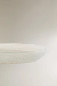 FROSTED GLASS BATHROOM SOAP DISH
