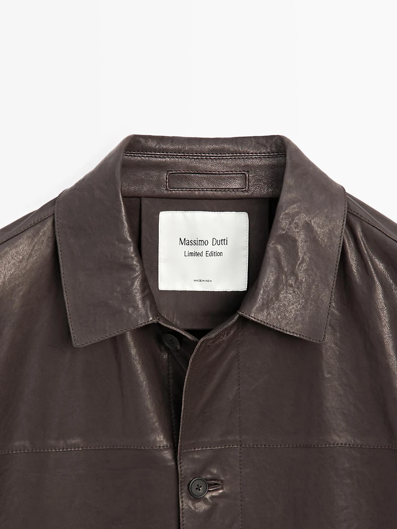Nappa leather overshirt - LIMITED