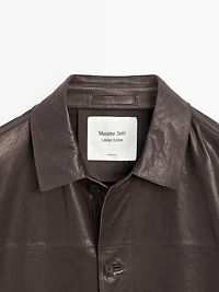 Nappa leather overshirt - LIMITED