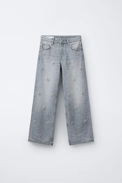 PEARL WIDE LEG JEANS