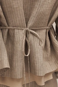 VESTE À RAYURES EN LIN ÉDITION LIMITÉE