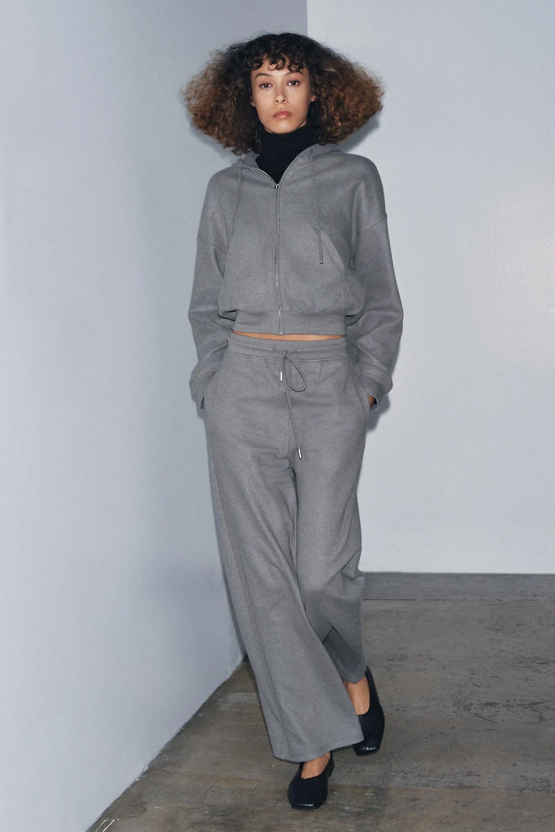 STRAIGHT LEG RIB SOFT PANTS