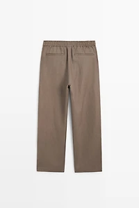 100% linen relaxed fit pants