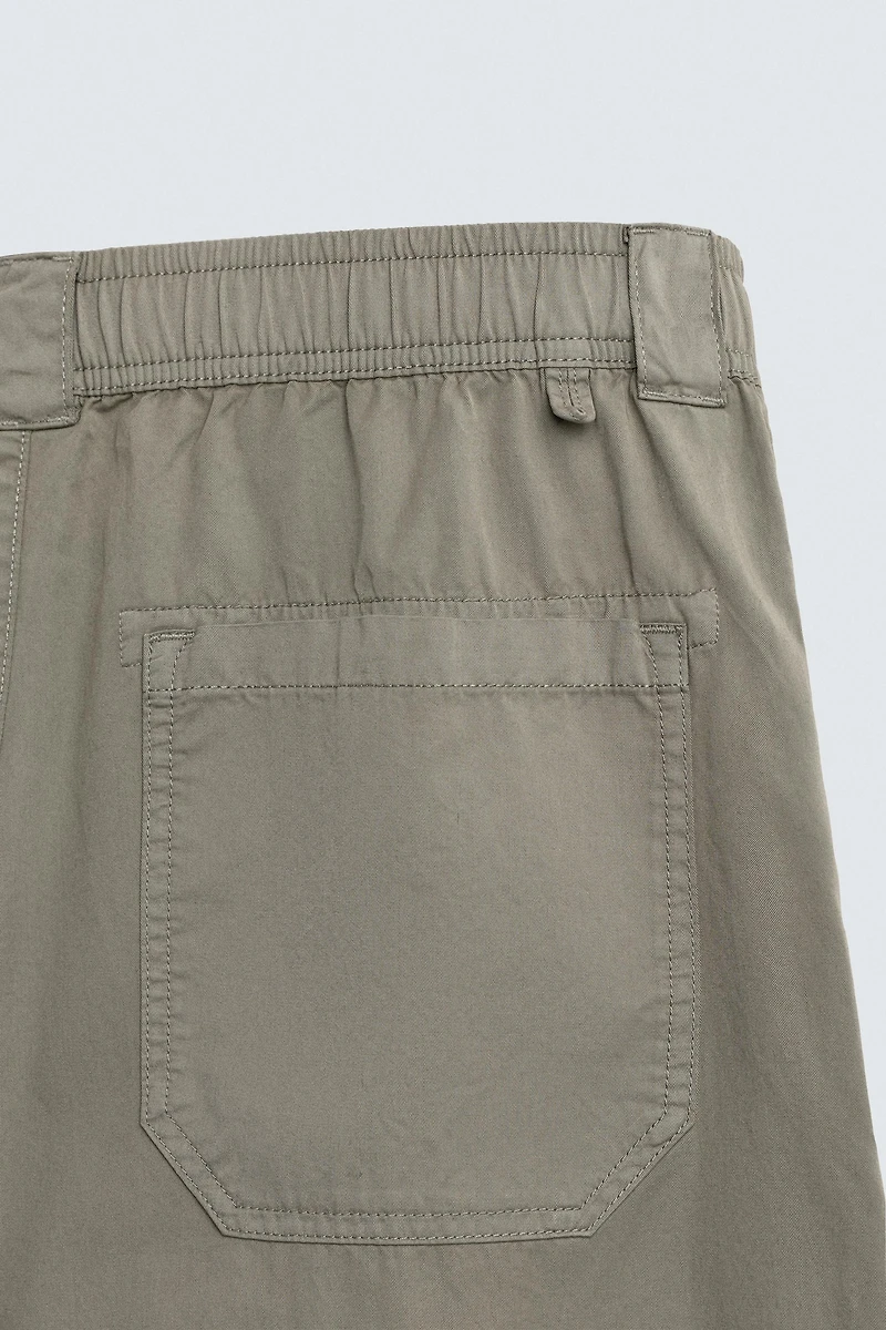 RELAXED FIT COTTON PANTS