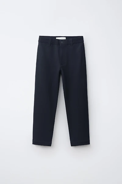 PANTALON DROIT TAILLE BORD-CÔTE
