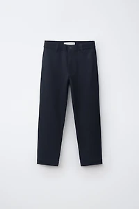 PANTALON DROIT TAILLE BORD-CÔTE