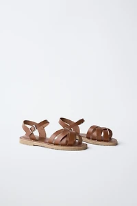 LEATHER STRAP SANDALS