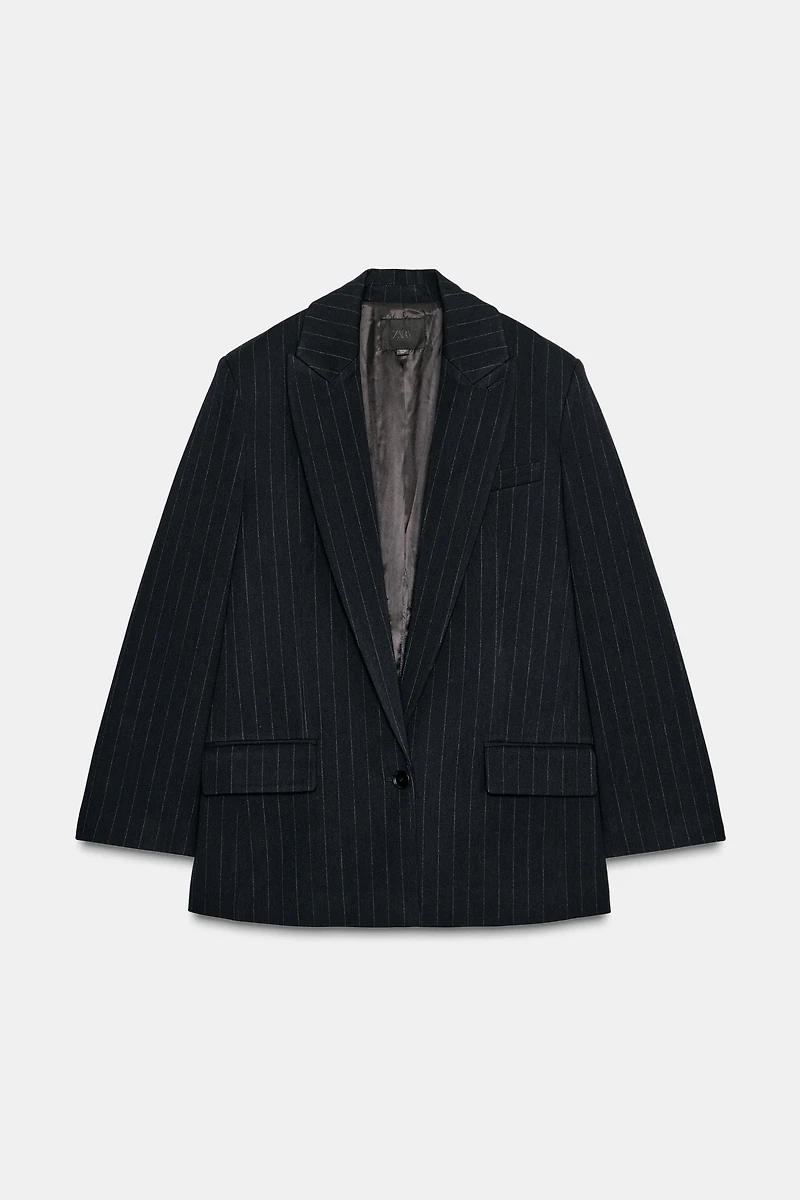 PINSTRIPE BLAZER WITH POCKETS