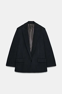 PINSTRIPE BLAZER WITH POCKETS