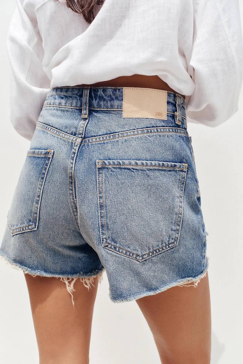 Z1975 RIPPED LOW-RISE SHORTS