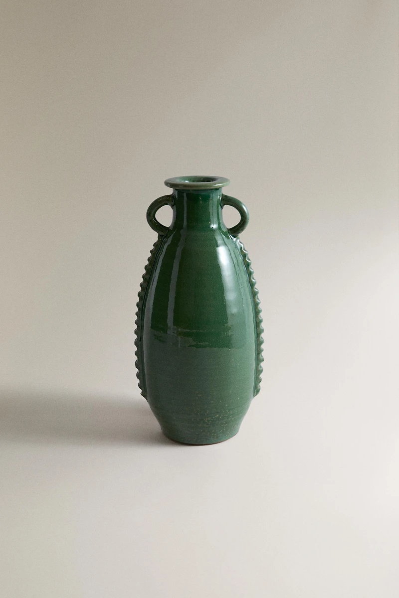 VASE DÉCORATIF EN TERRE CUITE
