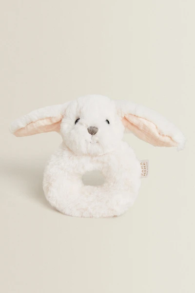 RABBIT BABY RATTLE PLUSH TOY
