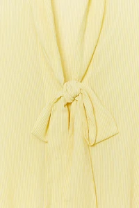 ZW COLLECTION STRIPED BOW SHIRT