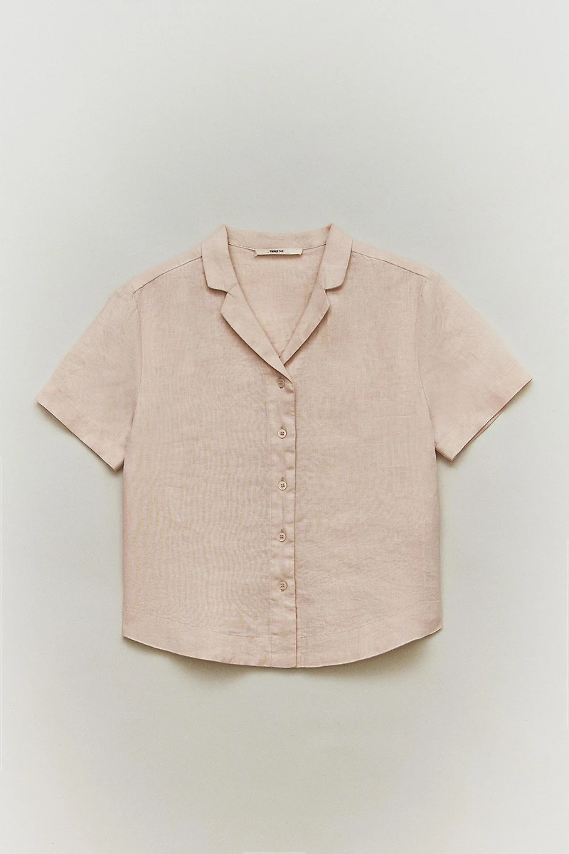 SHORT SLEEVE LINEN SHIRT