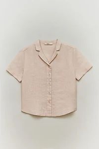 SHORT SLEEVE LINEN SHIRT