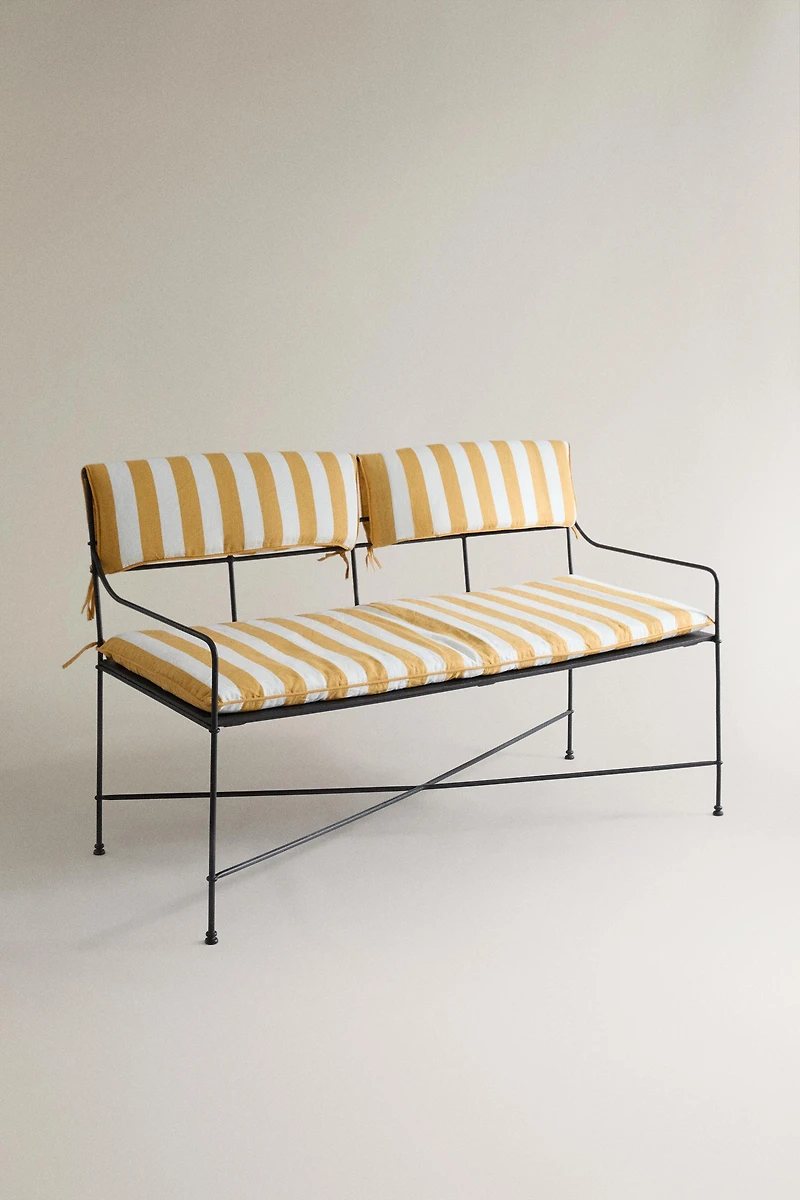 STRIPED BENCH BACK CUSHION