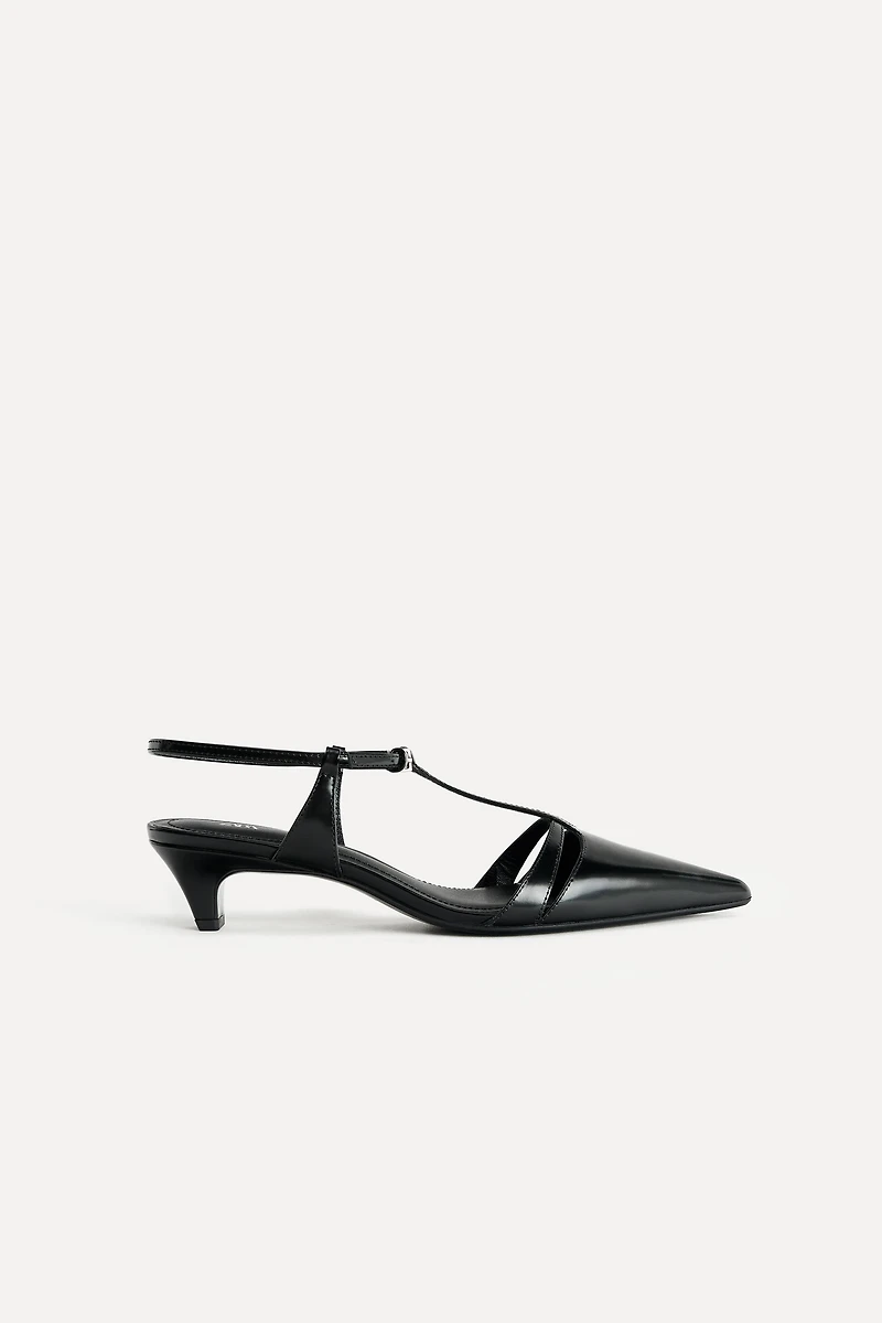 LEATHER KITTEN HEELS 50TH ANNIVERSARY