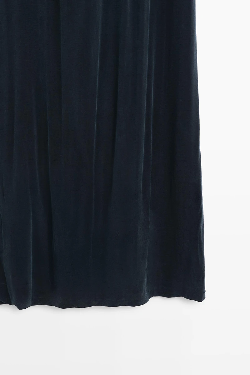 Flowing midi dress with pleats - STUDIO
