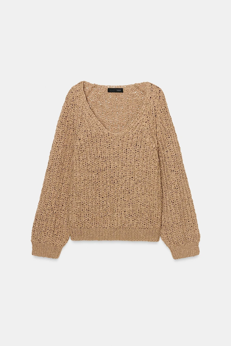 INTERTWINED RIBBON KNIT JUMPER