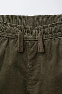 LINED FINE-WALED CORDUROY PANTS