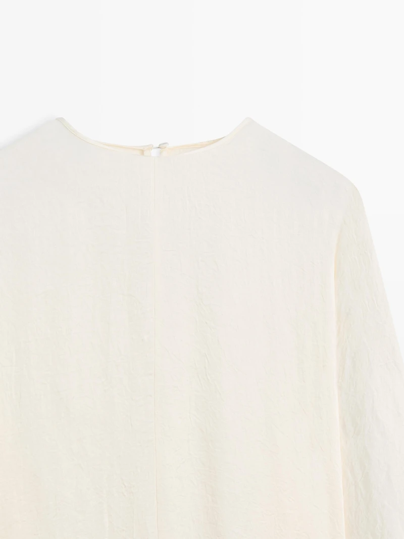 Midi dress with sash belt - STUDIO