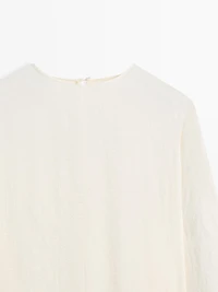 Midi dress with sash belt - STUDIO