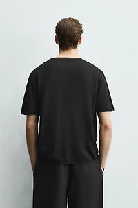 VISCOSE BLEND KNIT T-SHIRT