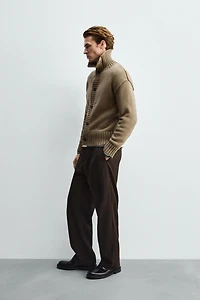 STRUCTURED KNIT CARDIGAN