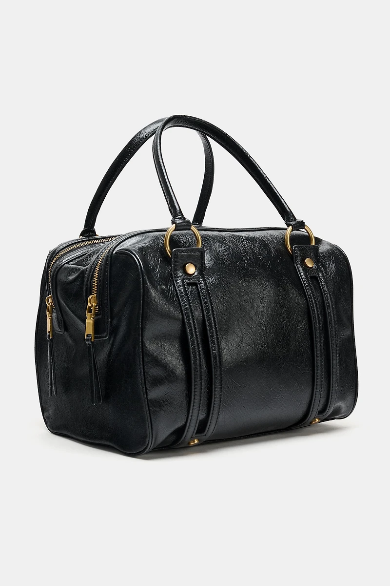SHOULDER BAG WITH METAL DETAILS