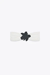 HAUT DE BIKINI BANDEAU FLEUR