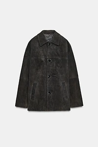 100% SUEDE OVERSIZED JACKET