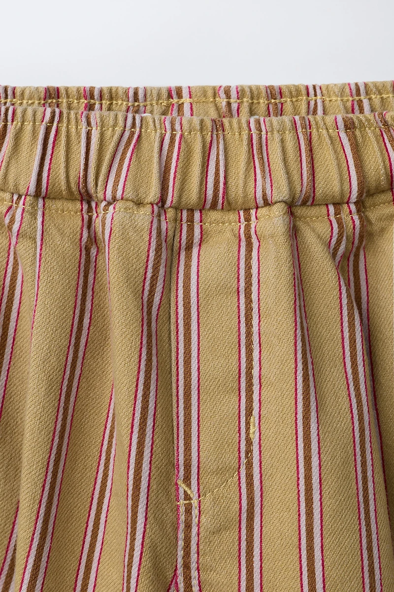 STRIPED BAGGY PANTS