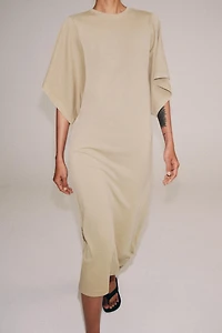 COTTON MIDI DRESS