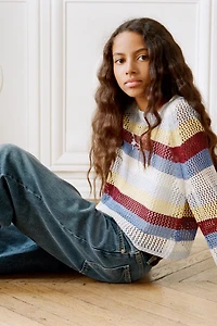 PULL EN MAILLE RAYURES
