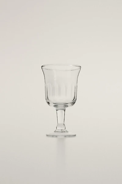 VERRE À PIED RELIEF VERTICAL