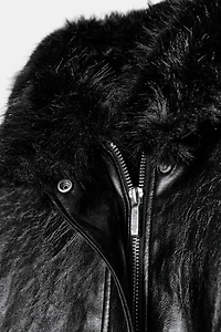 ZW COLLECTION FAUX LEATHER JACKET