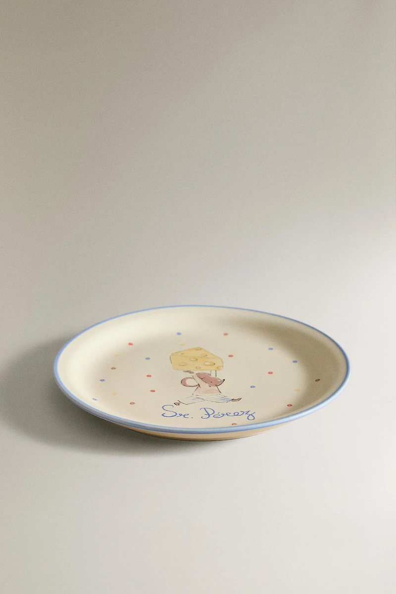 KIDS' CERAMIC MR. PÉREZ PLATE