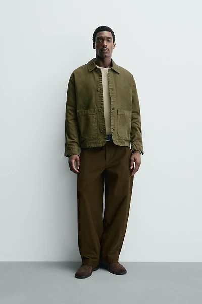 RELAXED FIT POCKET OVERSHIRT