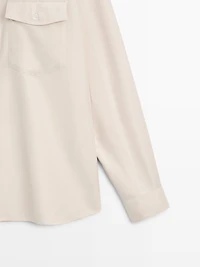 Cotton shirt with pockets