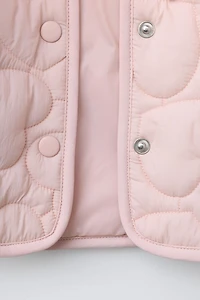 WATER REPELLENT HEART PUFFER JACKET