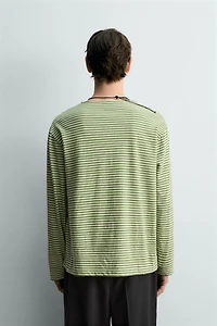 STRIPED JACQUARD T-SHIRT