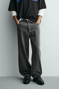 PANTALON BAGGY FIT RAYURES